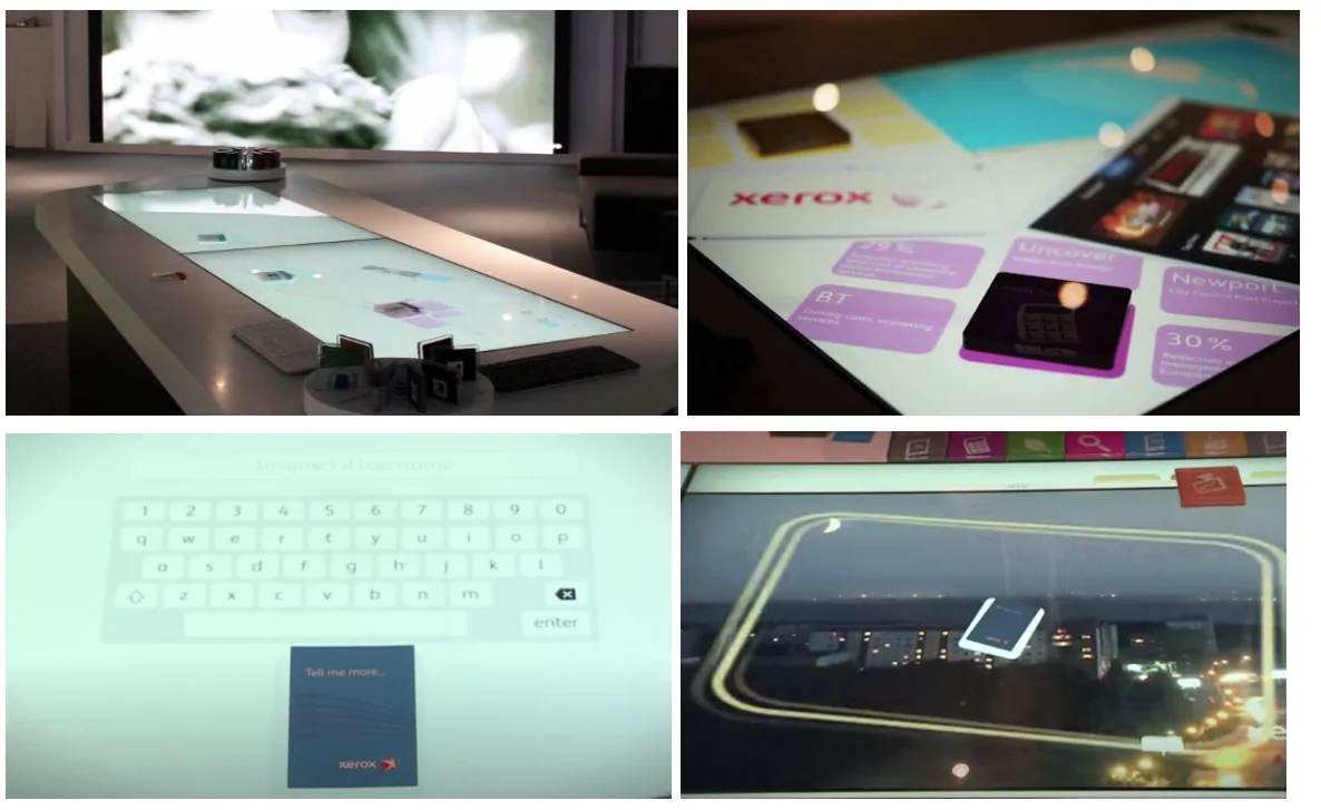 Xerox Discovery Centre - Media Table
